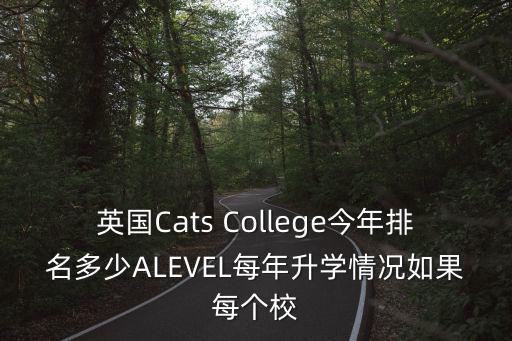 英國Cats College今年排名多少ALEVEL每年升學情況如果每個校