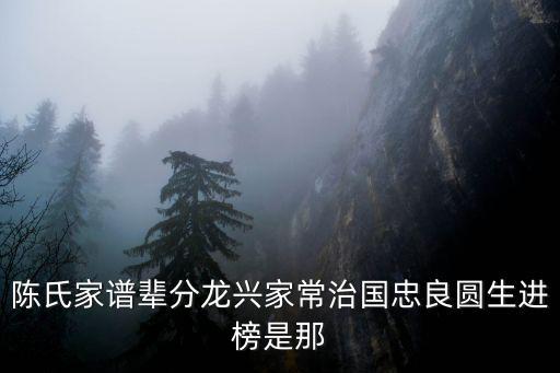重慶市云陽陳氏家譜輩分表查詢，陳氏族譜輩分表族譜錄