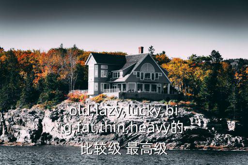 old,lazy,lucky,big,fat,thin,heavy的比較級 最高級