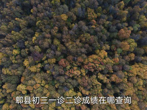 郫縣初三一診二診成績在哪查詢