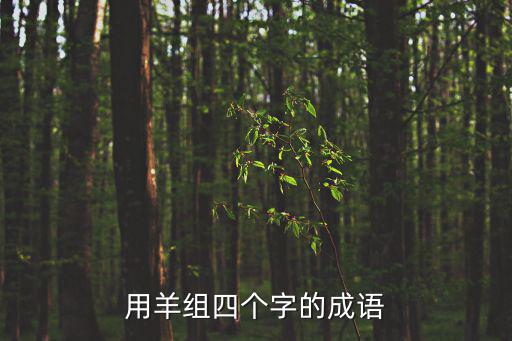 羊的成語大全四個字，四個含羊字的成語