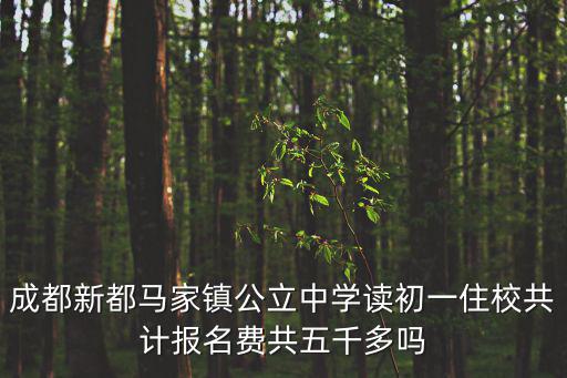 成都新都馬家鎮(zhèn)公立中學讀初一住校共計報名費共五千多嗎