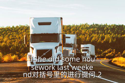 1She did some housework last weekend對括號里的進行提問 2