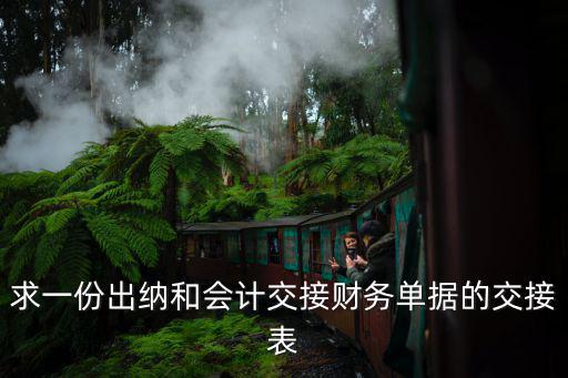 求一份出納和會計交接財務單據的交接表