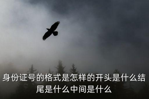 成都市大邑縣身份證號碼開頭，身份證號的格式是怎樣的開頭是什么結尾是什么中間是什么