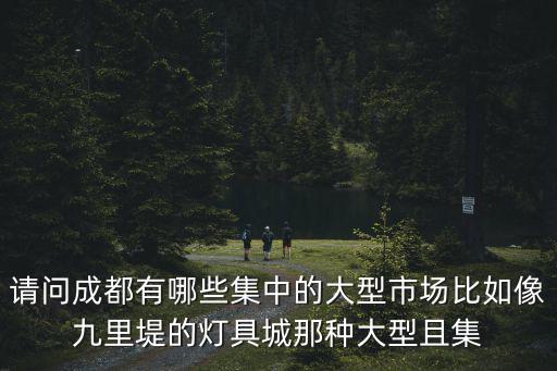 成都市大劇場(chǎng)市場(chǎng)，請(qǐng)問(wèn)成都有哪些集中的大型市場(chǎng)比如像九里堤的燈具城那種大型且集