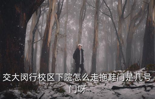 交大閔行校區(qū)下院怎么走拖鞋門是幾號門呀