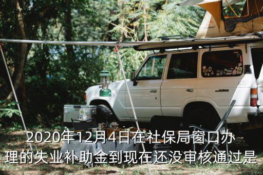 2020年12月4日在社保局窗口辦理的失業補助金到現在還沒審核通過是