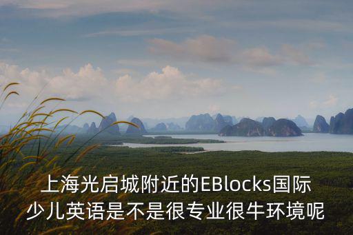 上海光啟城附近的EBlocks國際少兒英語是不是很專業很牛環境呢