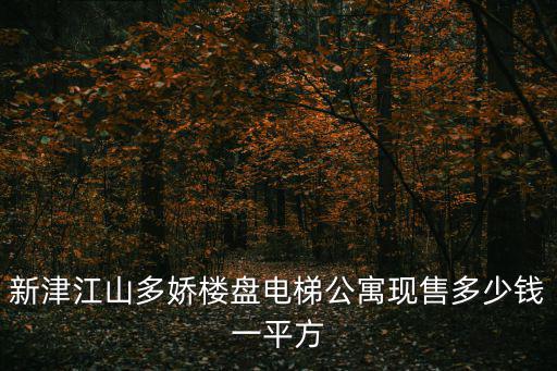 新津江山多嬌樓盤電梯公寓現(xiàn)售多少錢一平方
