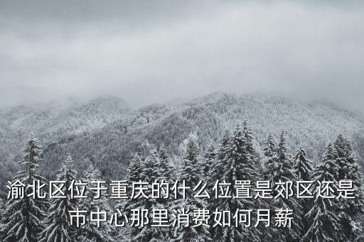 渝北區位于重慶的什么位置是郊區還是市中心那里消費如何月薪