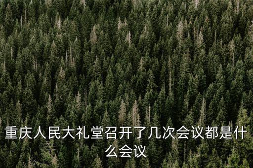 重慶人民大禮堂召開了幾次會(huì)議都是什么會(huì)議