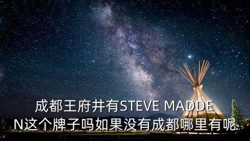 成都王府井有STEVE MADDEN這個牌子嗎如果沒有成都哪里有呢