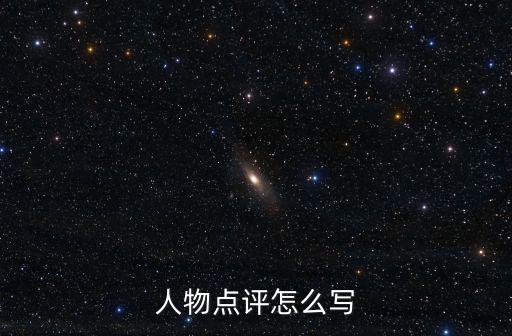 人物點評怎么寫