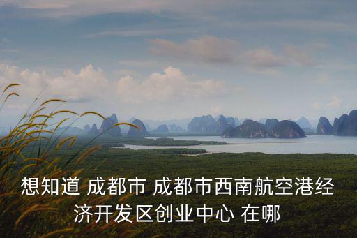 成都市大學(xué)生創(chuàng)新創(chuàng)業(yè)中心地址，想知道 成都市 成都市西南航空港經(jīng)濟(jì)開發(fā)區(qū)創(chuàng)業(yè)中心 在哪