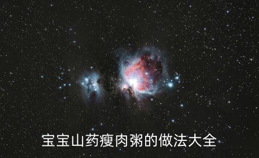 寶寶山藥瘦肉粥的做法大全