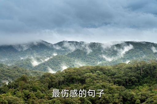 最傷感的句子