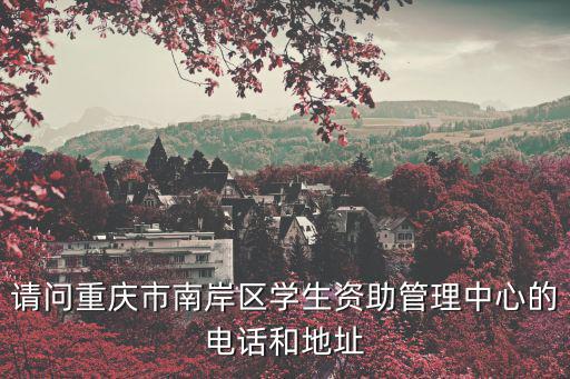 請問重慶市南岸區學生資助管理中心的電話和地址