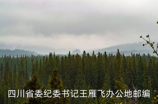 四川省委紀(jì)委書記王雁飛辦公地郵編