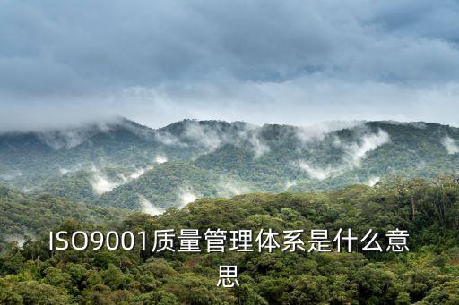 iso質量管理，iso9001質量管理模式是什么