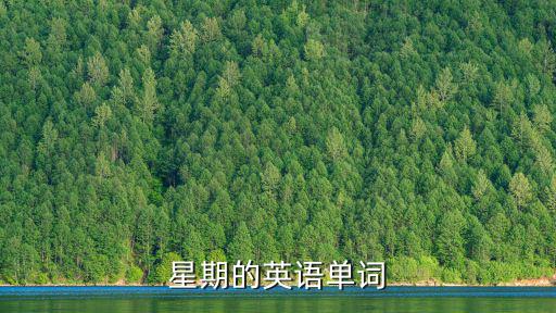 星期的英語，星期的英語單詞