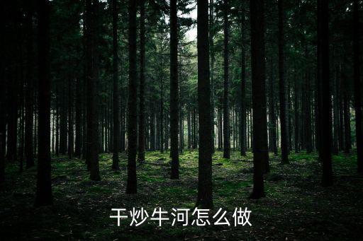 干炒牛河怎么做
