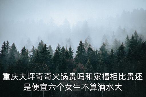 重慶大坪奇奇火鍋貴嗎和家福相比貴還是便宜六個女生不算酒水大