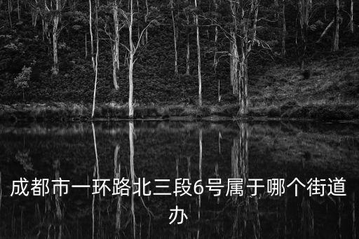 成都市一環路北三段6號屬于哪個街道辦