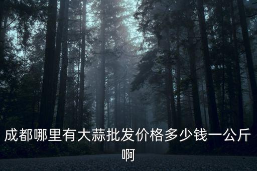 成都市文家場新蒜交易市場，成都哪里有大蒜批發價格多少錢一公斤啊