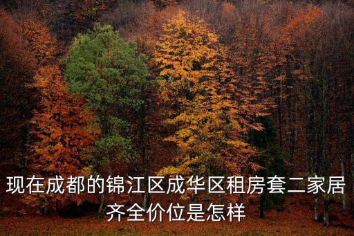 現在成都的錦江區成華區租房套二家居齊全價位是怎樣