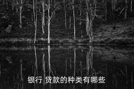 銀行 貸款的種類有哪些