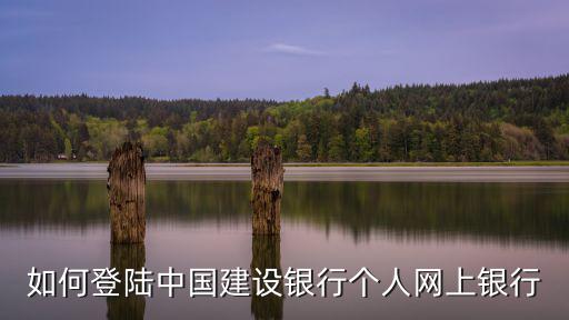 建設(shè)銀行個人網(wǎng)銀登錄，中國建設(shè)銀行個人網(wǎng)上銀行怎樣登錄
