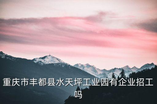 重慶市豐都縣水天坪工業(yè)園有企業(yè)招工嗎