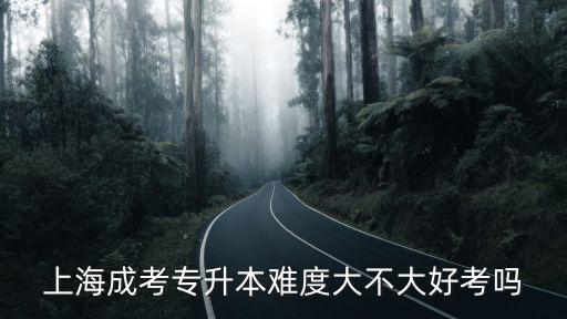 上海成考專升本難度大不大好考嗎
