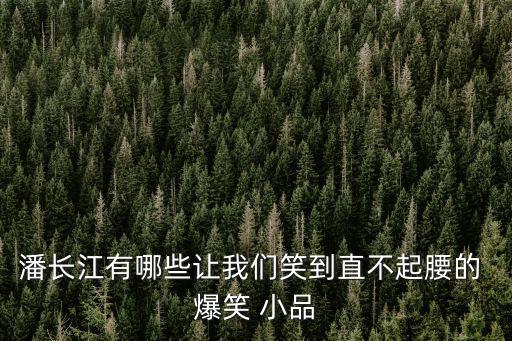 潘長江有哪些讓我們笑到直不起腰的 爆笑 小品
