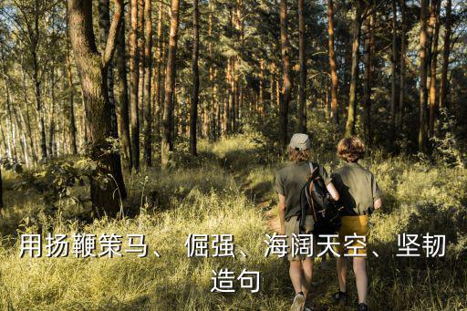 用揚鞭策馬、 倔強、海闊天空、堅韌 造句