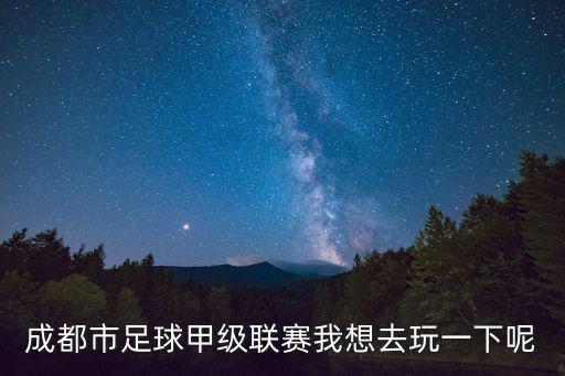 成都市足球甲級(jí)聯(lián)賽我想去玩一下呢