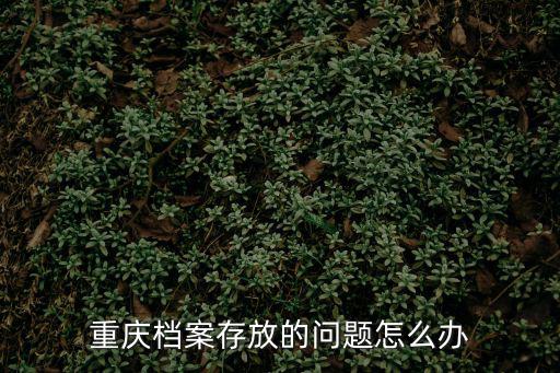 重慶檔案存放的問題怎么辦
