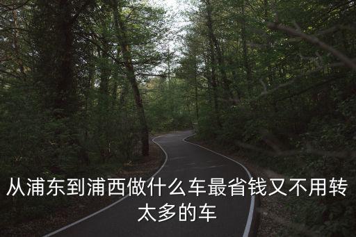 從浦東到浦西做什么車最省錢又不用轉(zhuǎn)太多的車