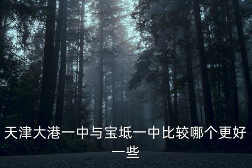 天津大港一中與寶坻一中比較哪個更好一些