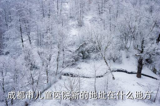 成都市兒童醫(yī)院新的地址在什么地方