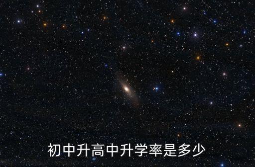 初中升高中升學率是多少
