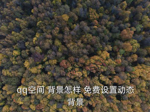  qq空間 背景怎樣 免費設置動態 背景