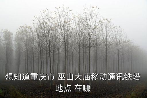 重慶市巫山大廟吹哨，想知道重慶市 巫山大廟移動通訊鐵塔地點 在哪