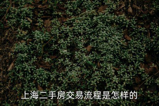 上海二手房交易流程是怎樣的