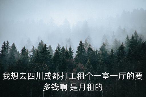我想去四川成都打工租個(gè)一室一廳的要多錢啊 是月租的
