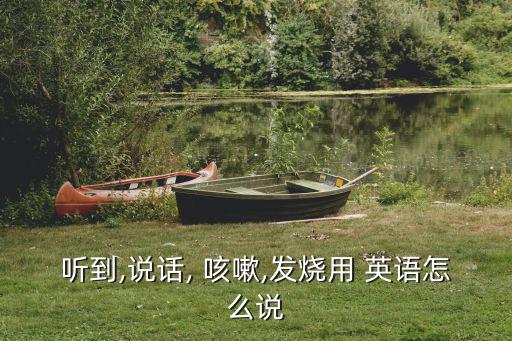 聽到,說話, 咳嗽,發燒用 英語怎么說