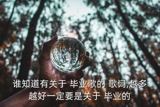 畢業歌歌詞,【電影《桃李街》主題歌
