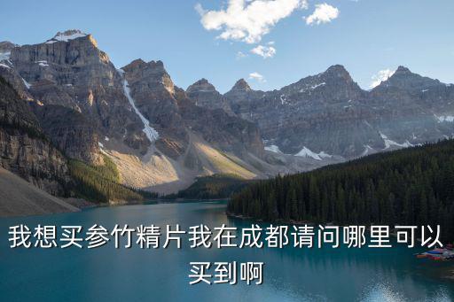 成都市青羊區同福人藥房，我想買參竹精片我在成都請問哪里可以買到啊