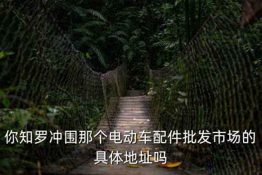 成都市電動車零配件市場，你知羅沖圍那個電動車配件批發市場的具體地址嗎